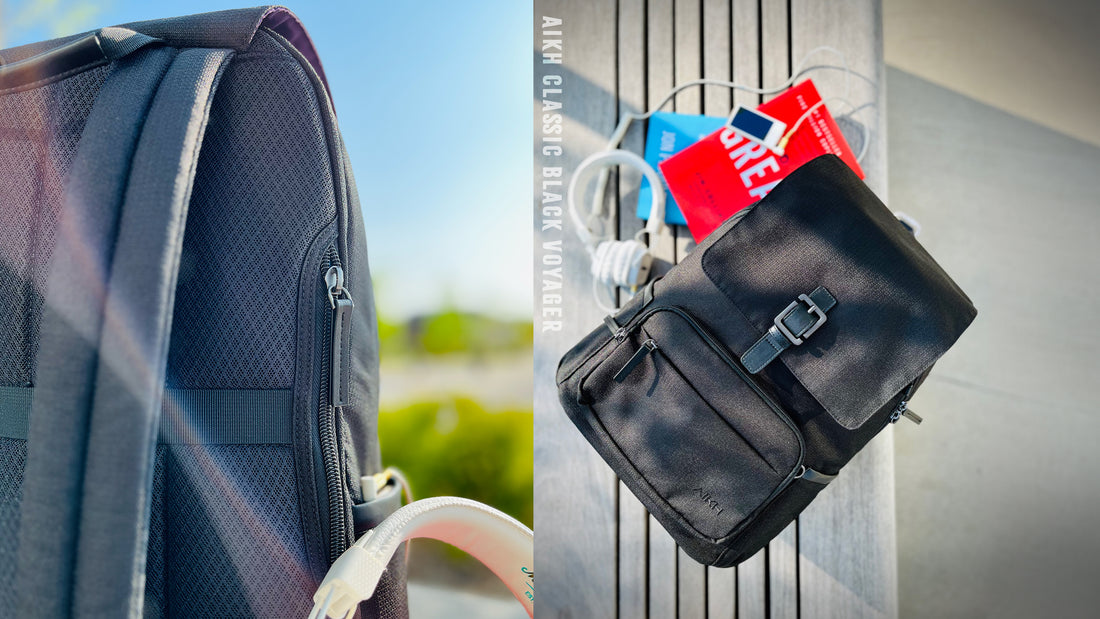 Elevate Your Everyday Adventures with the AIKH Classic Black Voyager Backpack