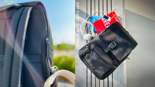 Elevate Your Everyday Adventures with the AIKH Classic Black Voyager Backpack