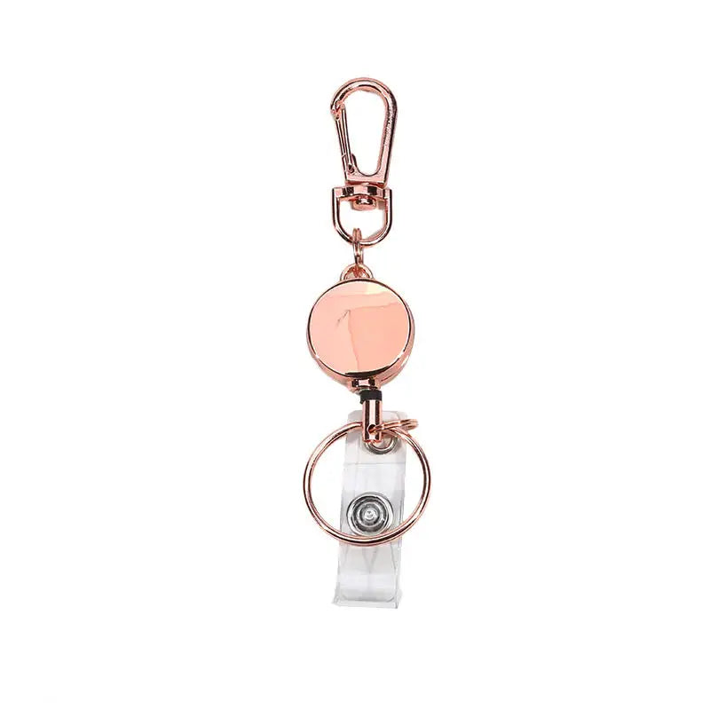 Keychains Keyring Outdoor Retractable Keychain Anti-lost Telescopic Keys Multipurpose Hanging Rope Certificate Buckle