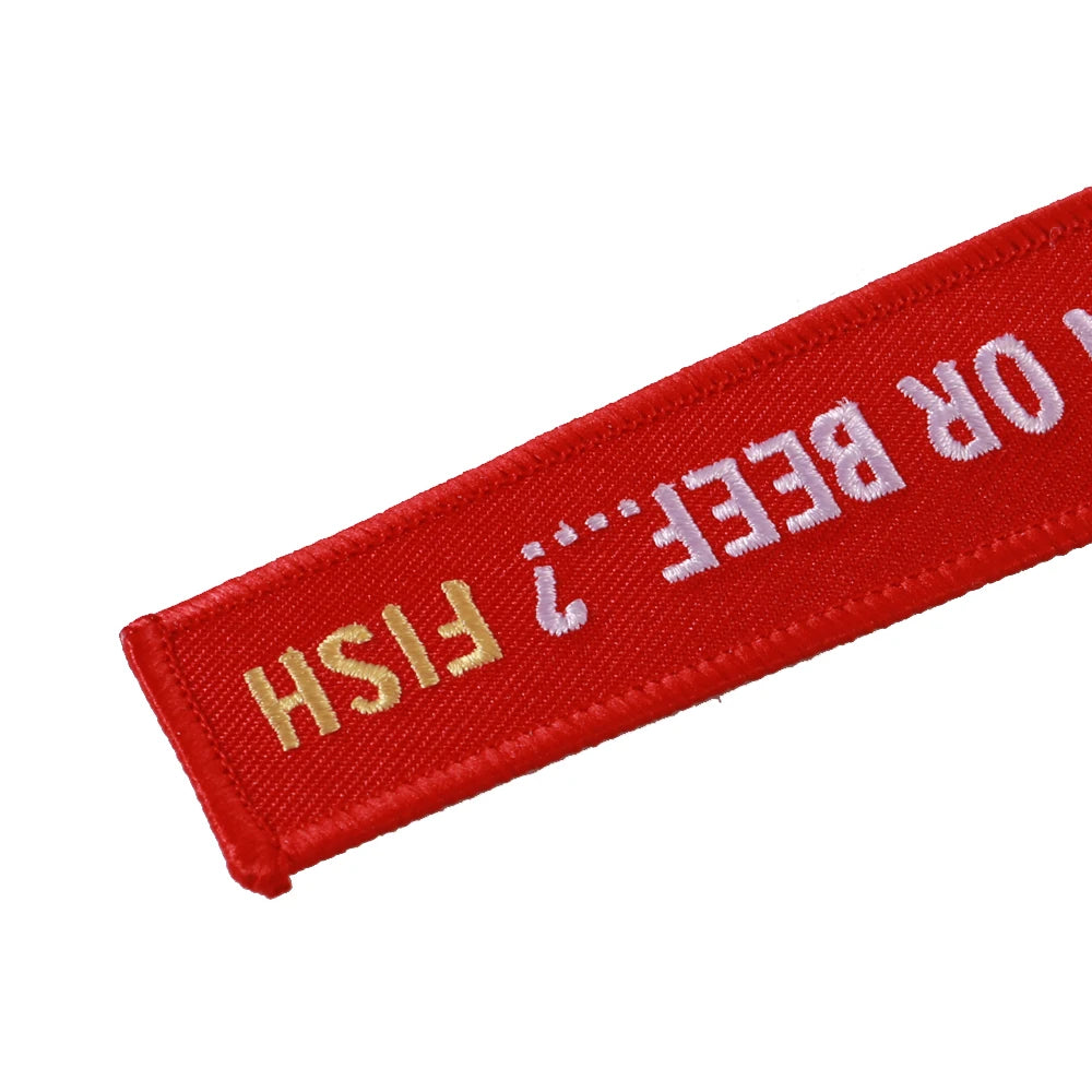 Coffee or Tea YES Keychains for Cars sleutelhanger Chicken or Beef Fish Key Ring Bijoux llavero moto Porte Clef Aviation Gift