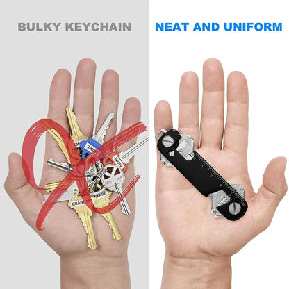 Men Fashion Keychain Holder for Car Keys Business Brand Quality Keys Wallet Compact Key Smart Organizers