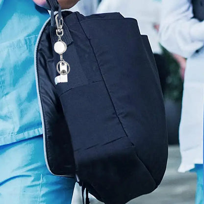 Keychains Keyring Outdoor Retractable Keychain Anti-lost Telescopic Keys  Multipurpose Hanging Rope Certificate Buckle