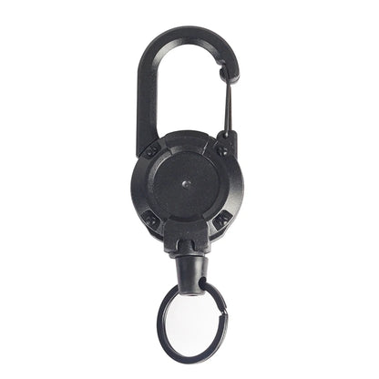 1/2Pcs Retractable Key Chains Anti-theft Metal Easy-to-pull Buckle Rope Elastic Keychain Sporty Retractable Key Ring
