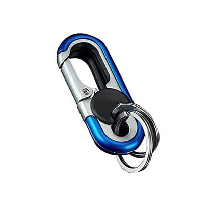 Double Ring Keychain Business Key Holder Men's Fashion Key Chain Gift Metal Key Buckle Car Styling Auto Car Accessories