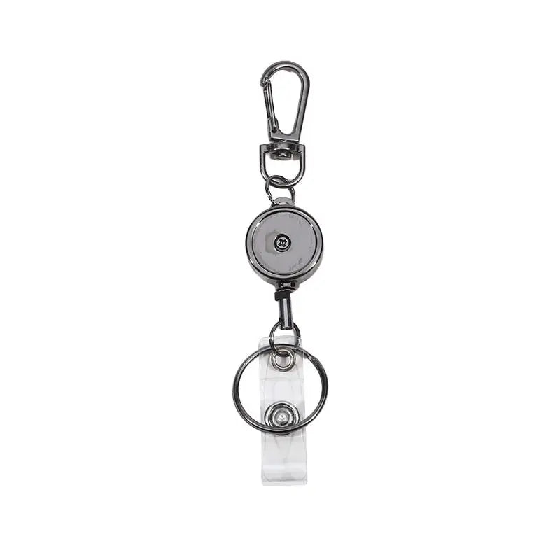 Keychains Keyring Outdoor Retractable Keychain Anti-lost Telescopic Keys  Multipurpose Hanging Rope Certificate Buckle