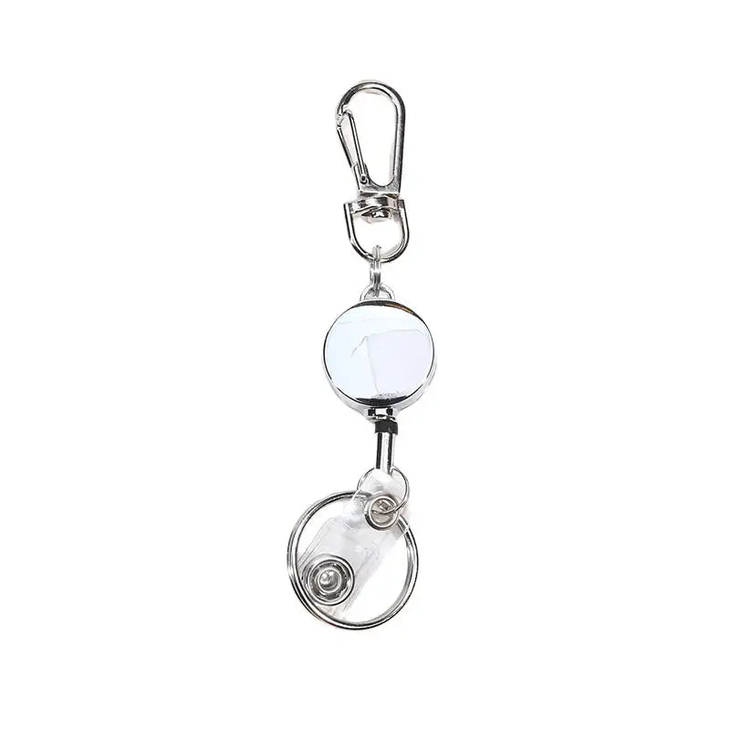 Keychains Keyring Outdoor Retractable Keychain Anti-lost Telescopic Keys  Multipurpose Hanging Rope Certificate Buckle
