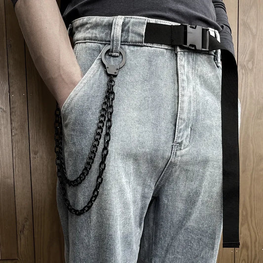 40 50 CM Long Metal Keychain Wallet Belt Chain Rock Punk Trousers Hipster Pant Jean HipHop Jewelry Men's Key Ring Chain