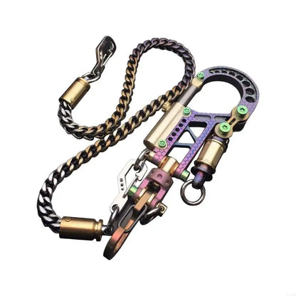 Keychain Bolt Carabiner Symbolic Plastic Holder Necklace Convertible Jewelry Automotive Holder Decoration