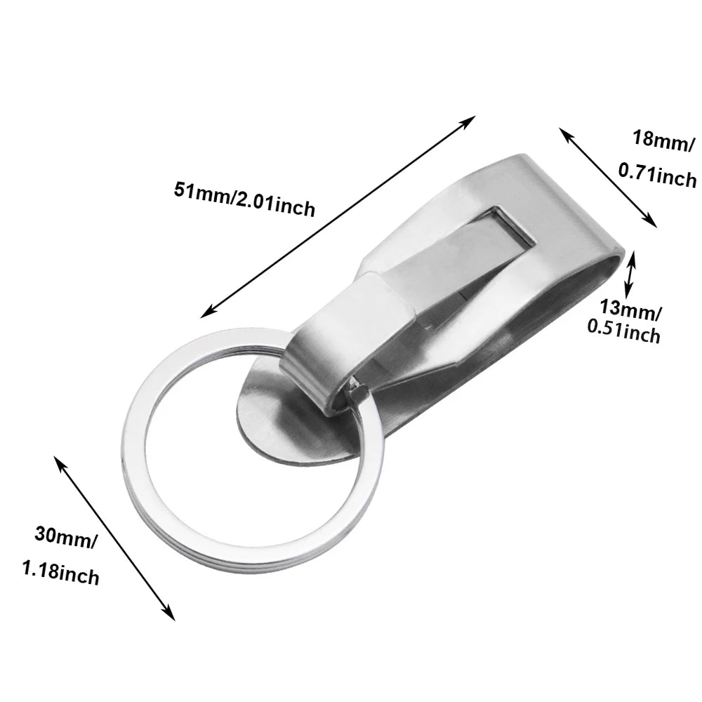 Detachable Keyrings 
 Keychain single loop locking clasp
 Belt Keychain 
 Security Clip On Heavy Duty Belt Key Clip