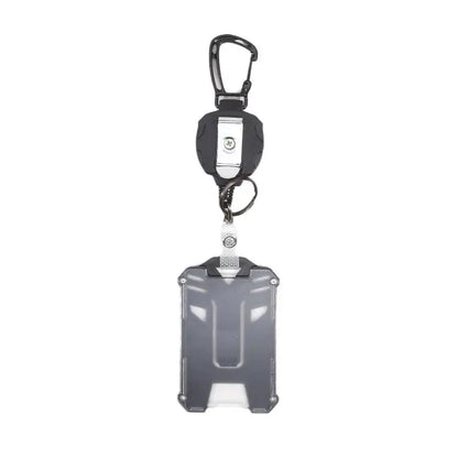 Retractable Cover Duty Pull Reel Carabiner Key Chains Strong Steel Wire Rope Buckle Spring Key Ring Outdoor Sporty Keychain Tool