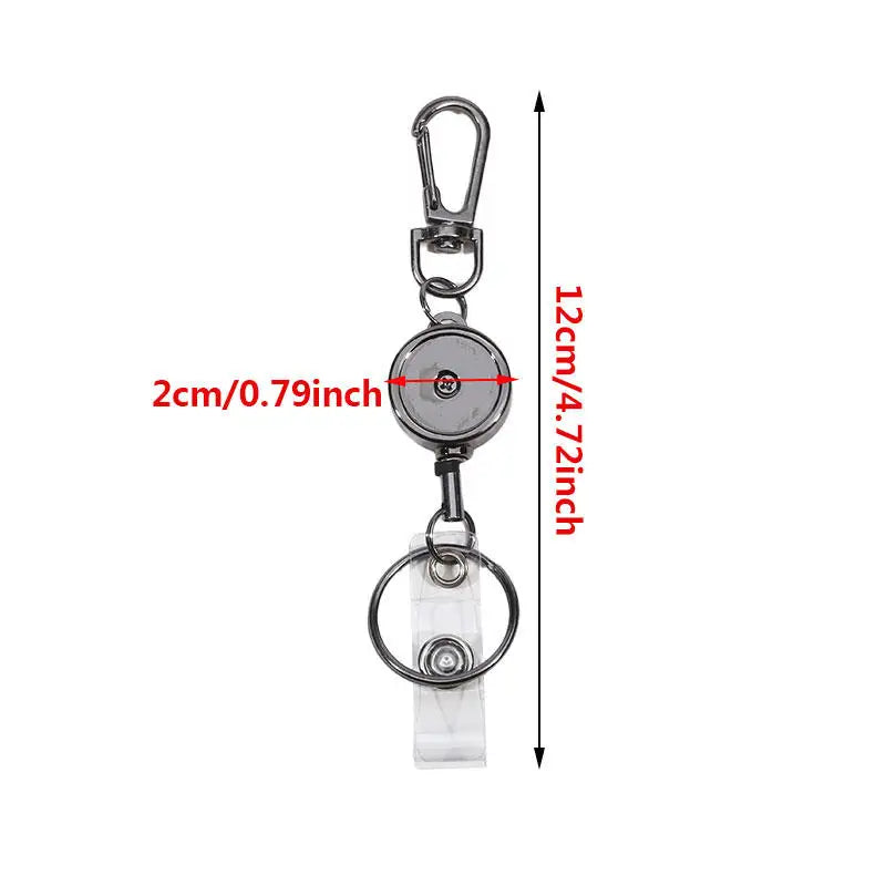 Keychains Keyring Outdoor Retractable Keychain Anti-lost Telescopic Keys  Multipurpose Hanging Rope Certificate Buckle