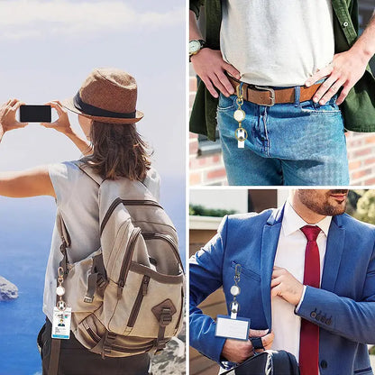 Keychains Keyring Outdoor Retractable Keychain Anti-lost Telescopic Keys  Multipurpose Hanging Rope Certificate Buckle