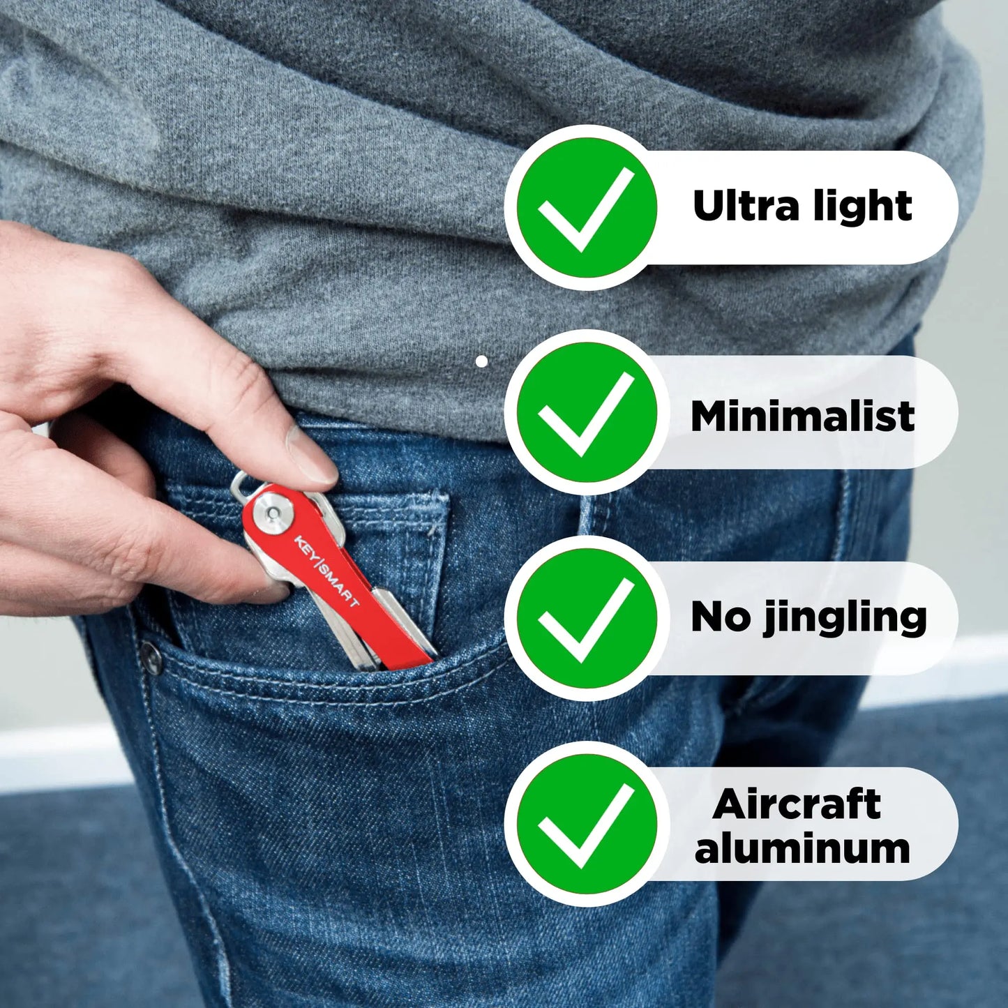 Multi-function Key Chain Metal Aluminum Key Strong Compact Key Decorative Wallet Holder Clip Organizer Outdoor Portable Keychain