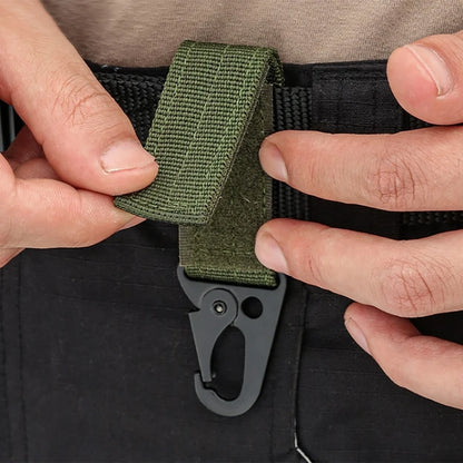 Professional Carabiner Keychain Keeper Key Holder Belt Key Keeper Webbing Tactic Hook Clip Belt Key Chain Loop Key Clips