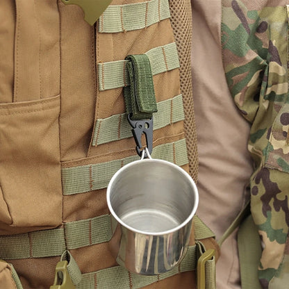 Professional Carabiner Keychain Keeper Key Holder Belt Key Keeper Webbing Tactic Hook Clip Belt Key Chain Loop Key Clips