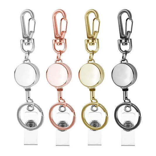Keychains Keyring Outdoor Retractable Keychain Anti-lost Telescopic Keys  Multipurpose Hanging Rope Certificate Buckle