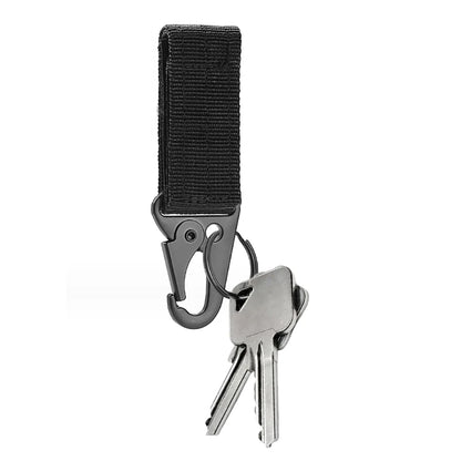 Professional Carabiner Keychain Keeper Key Holder Belt Key Keeper Webbing Tactic Hook Clip Belt Key Chain Loop Key Clips